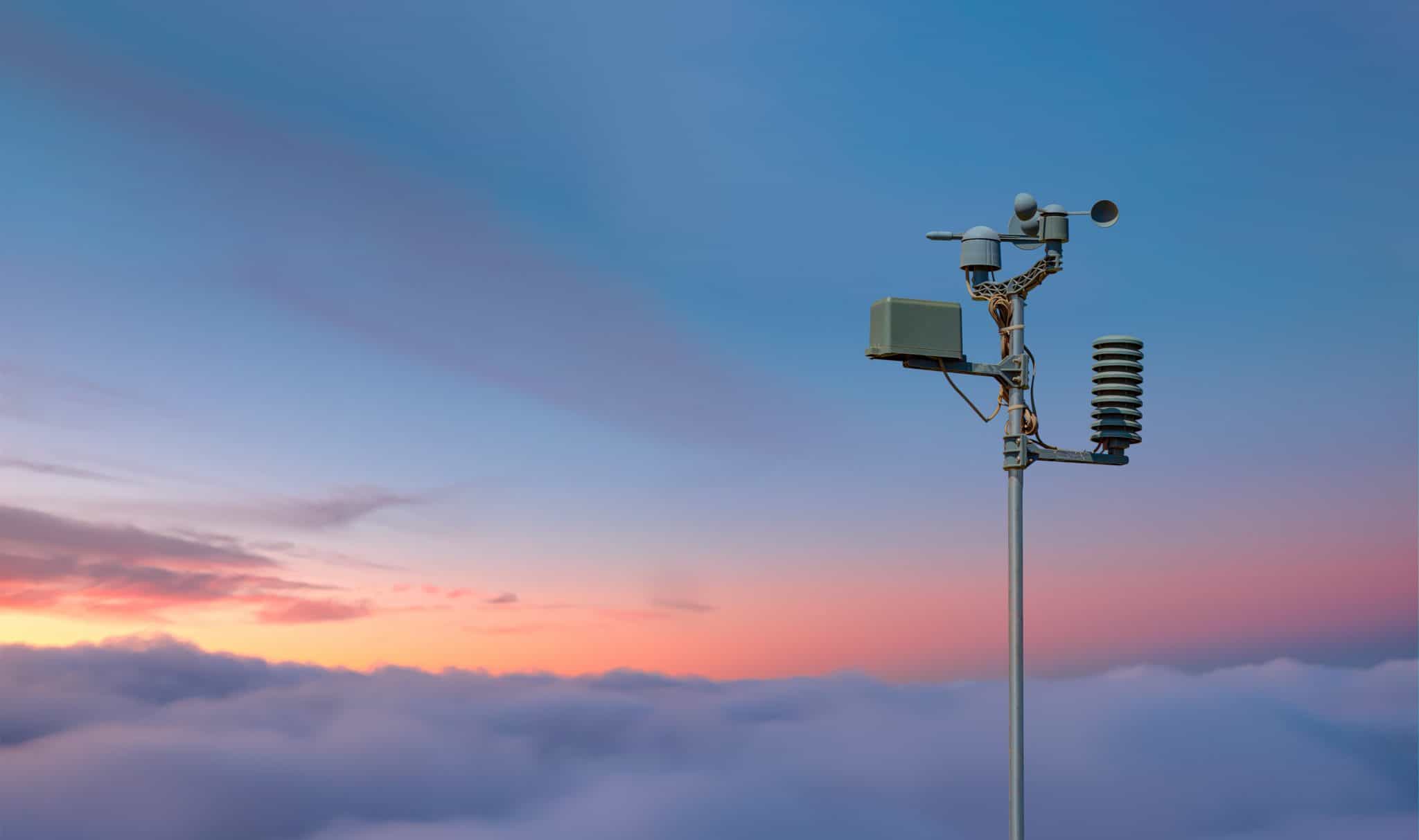 Air quality testing tower in Neshaminy Falls, PA, used to monitor environmental conditions and support cleaner, safer local air.